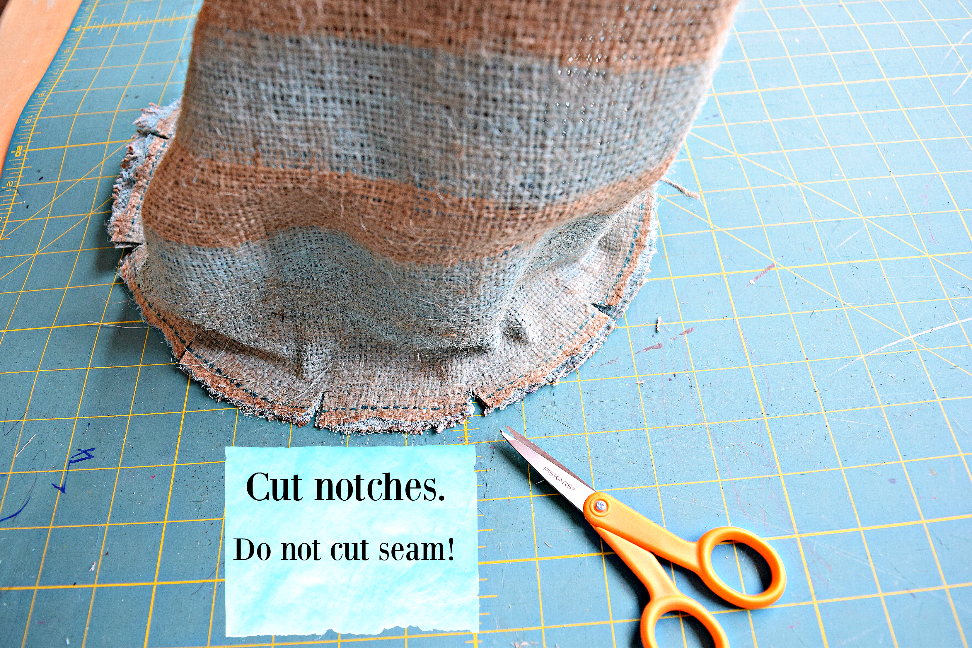 Cut notches