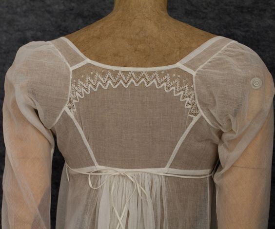 neoclassical dress back sleeves